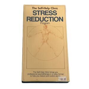 Self Help Clinic Stress Reduction Program VHS Dr. Joan Miller Ph.D NEW SEALED